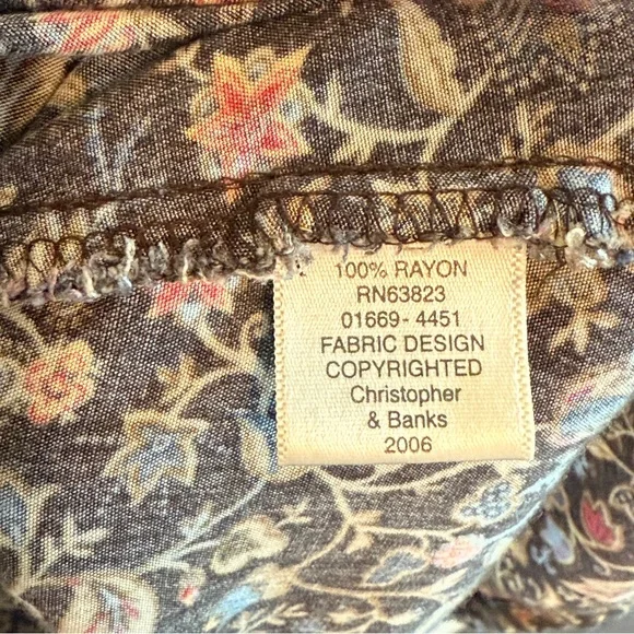 Vintage Floral Swing Dress by Christopher & Banks | Size 10 - Picture 7 of 16